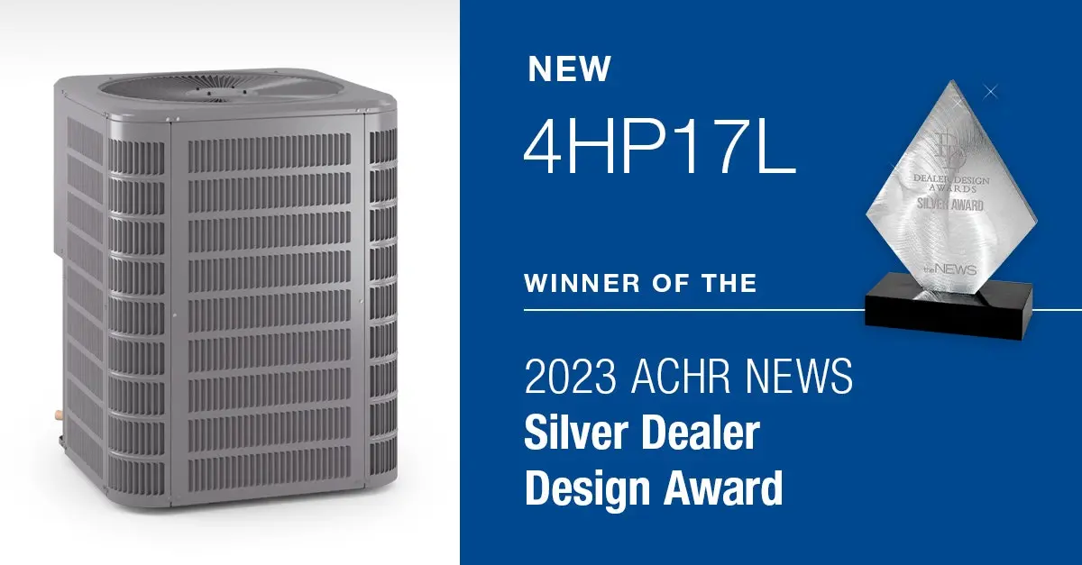  Allied Air Enterprises’ Concord® 4HP17L Heat Pump Named Winner in ACHR News 2023 Dealer Design Awards 